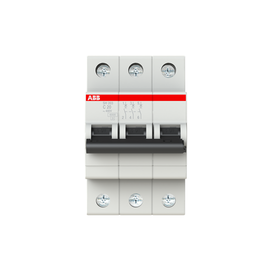 Cầu Dao Aptomat Tự Động ABB MCB SH203-C16-3P-6KA.