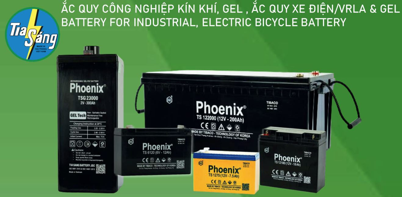 Ắc quy công nghiệp kín khí, GEL, VRLA & GEL