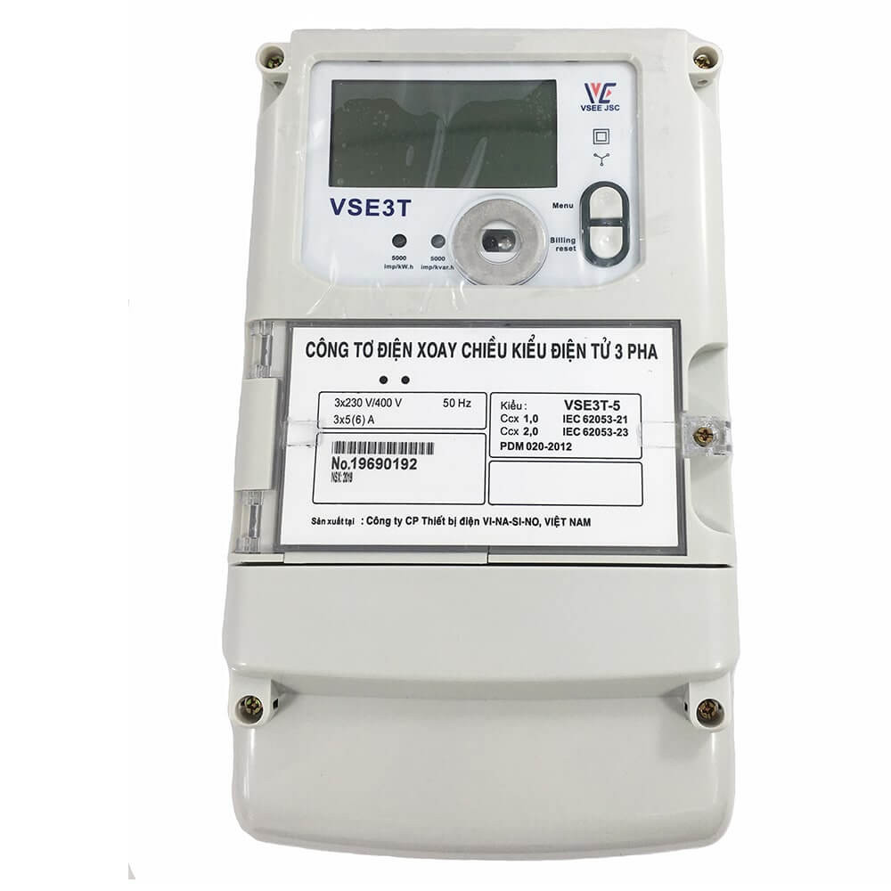 Công tơ điện tử 1Pha 3 gián tiếp VSE1T-510