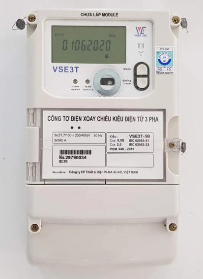 Công tơ điện tử  gián tiếp 3PHASE VSE3T-5B