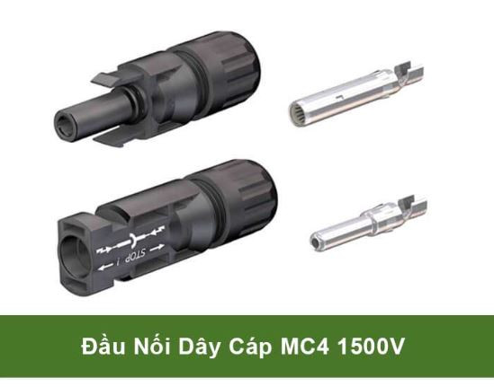 Đầu Jack Nối MC4 1500V Điện Năng Lượng Mặt Trời