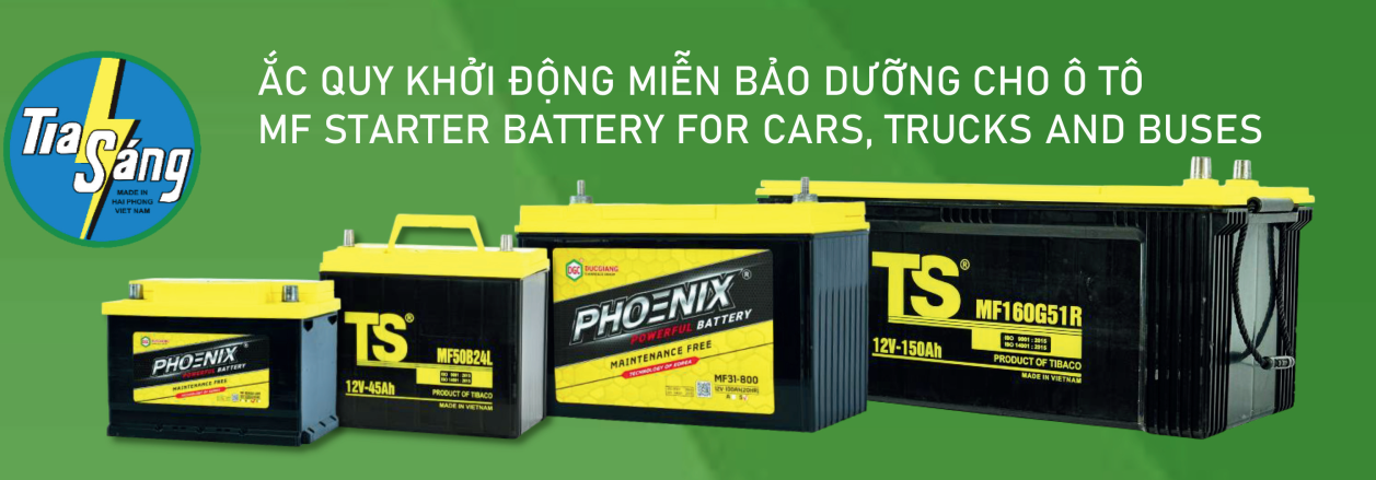 Ắc quy khởi động miễn bảo dưỡng cho ô tô