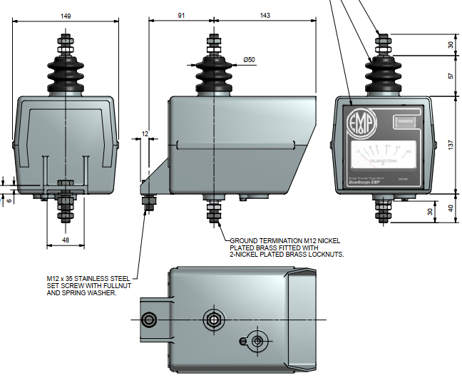 Surge Counter SC13 – Giải pháp giám sát sét lan truyền hiệu quả