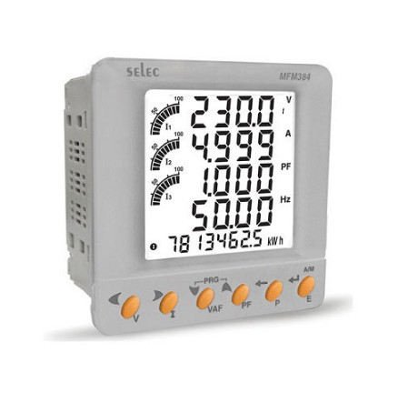 Đồng hồ đo điện đa năng Selec MFM384-C 96x96mm