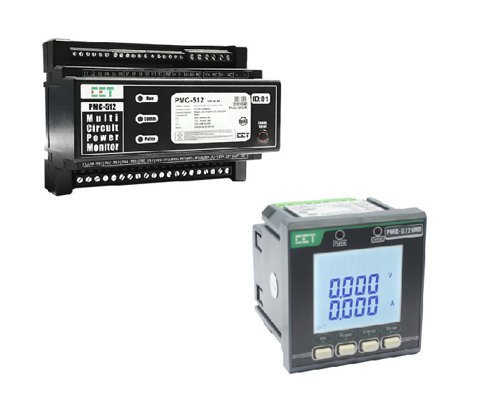 Đồng hồ giám sát năng lượng đa kênh DC CET PMC-512-D