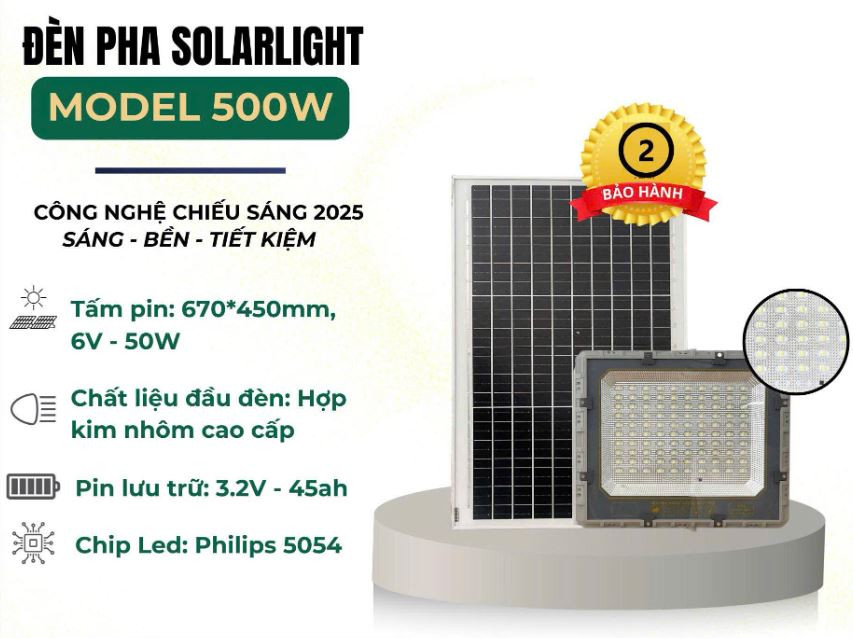 Đèn Pha năng Lượng Mặt Trời Solar Light DLC